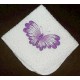 Product: Linen - Facecloth (Purple butterfly) 